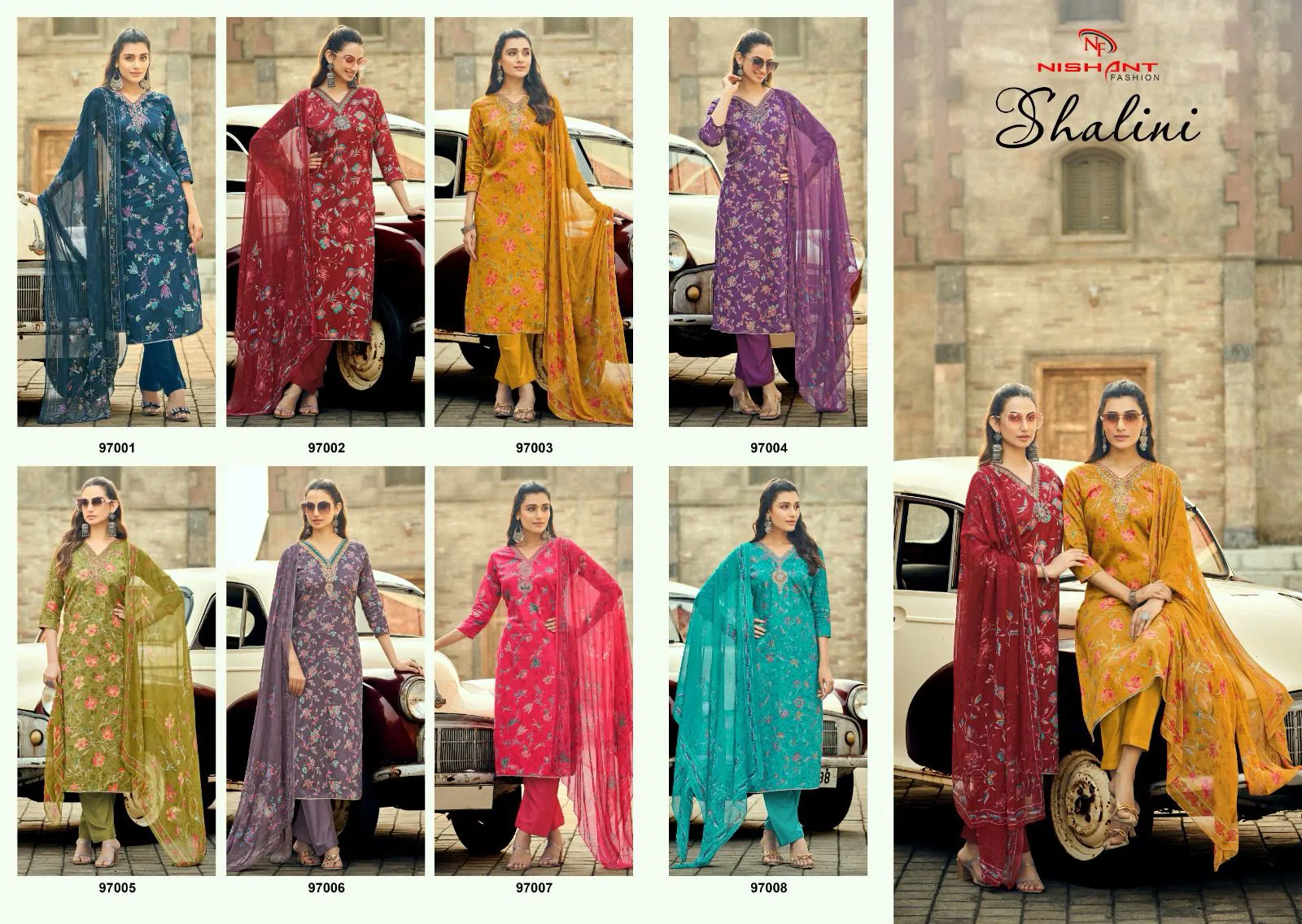 Shalini By Nishant Jam Silk Printed Designer Salwar Kameez Online Wholesale